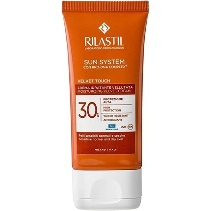

Rilastil Sun System Velvet Cream SPF30 Солнцезащитный крем для лица 50 мл