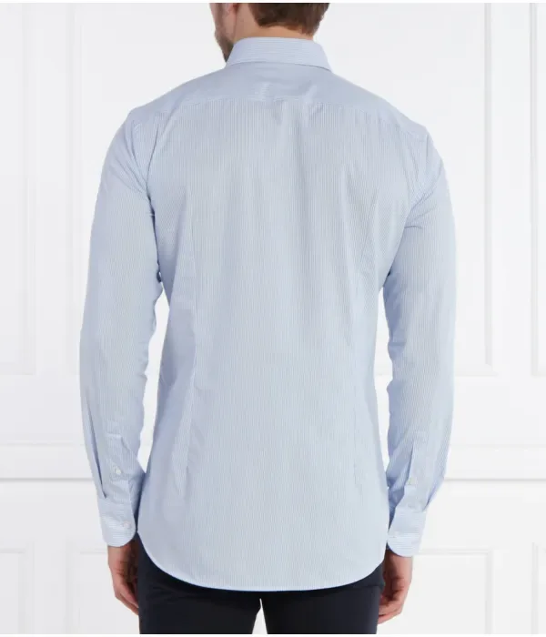 Рубашка H-HANK-kent-C1-214 slim fit Boss, небесно-голубой — фото 4