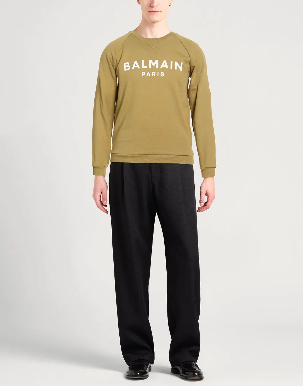 Свитшот с принтом BALMAIN Military green — фото 2