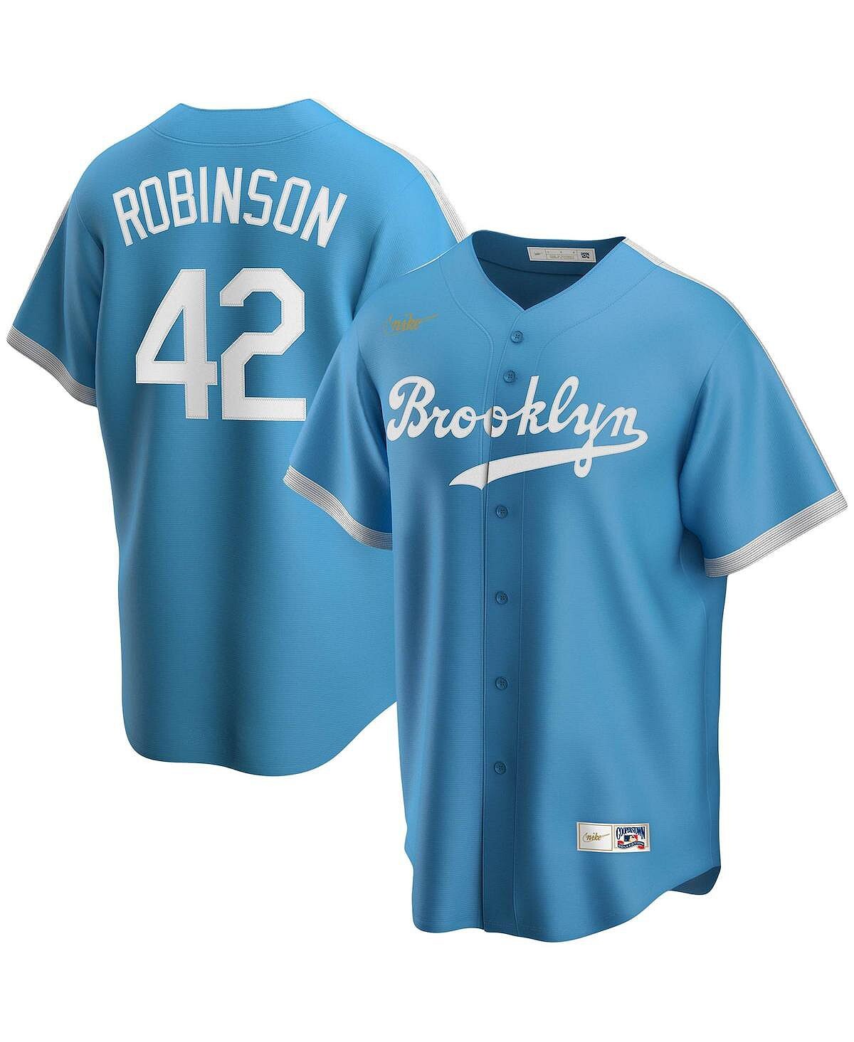 

Мужская голубая майка игрока Jackie Robinson Brooklyn Dodgers Alternate Cooperstown Collection Nike