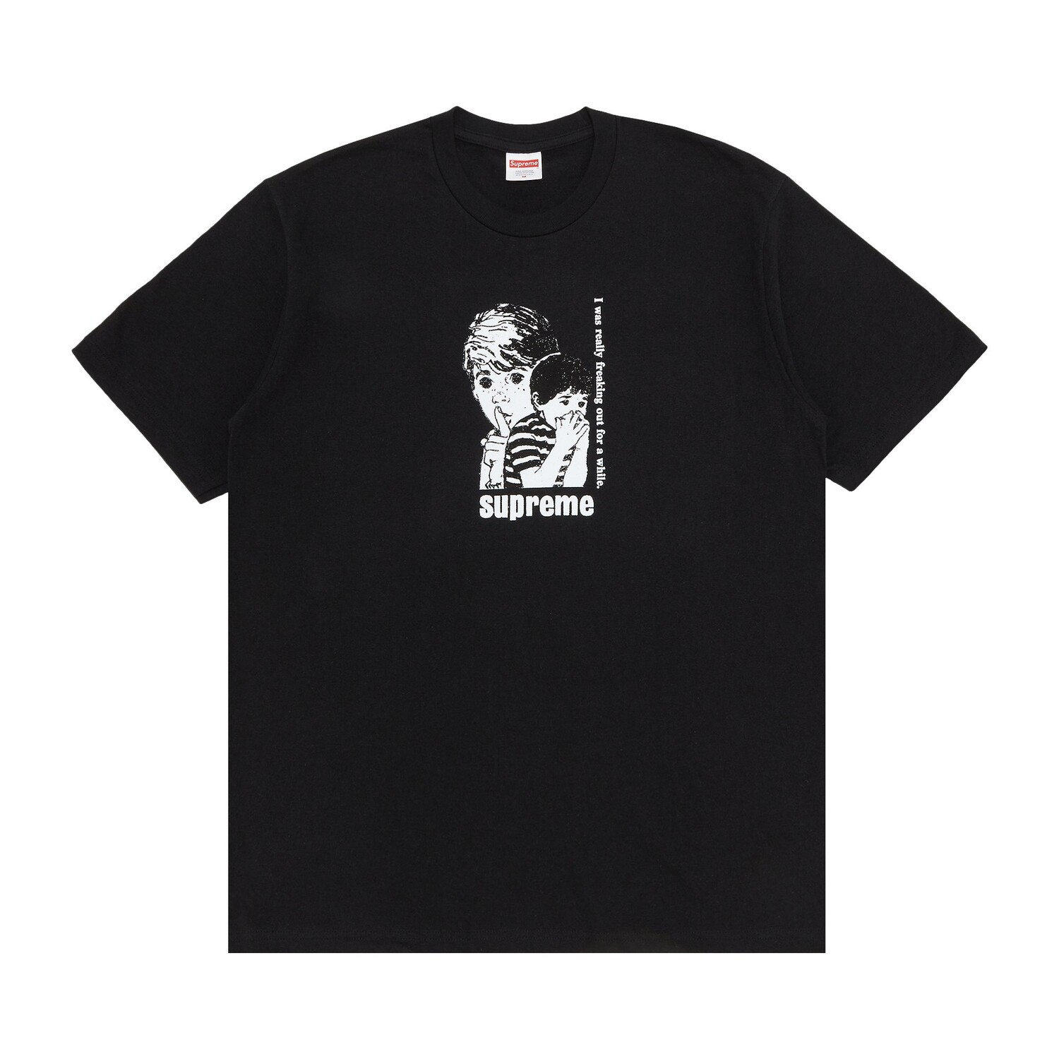 

Футболка Supreme Freaking Out, черная, Черный, Футболка Supreme Freaking Out, черная