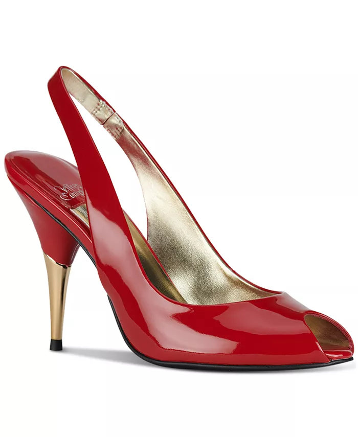 Туфли Charis с открытым мысом и ремешком на щиколотке Jeffrey Campbell, красный