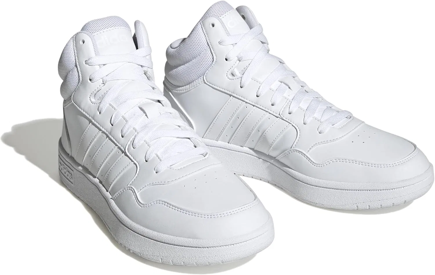Кроссовки Adidas Herren Hoops 3.0 Mid Lifestyle Basketball Classic Vintage Schuhe, Ftwr White Ftwr White Ftwr White — фото 3