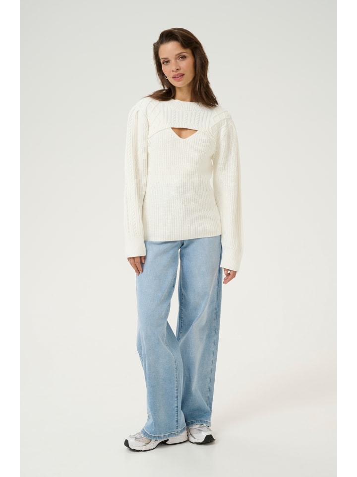 

Kaffe Вязаный свитер Kamaggi Regular fit, цвет Chalk