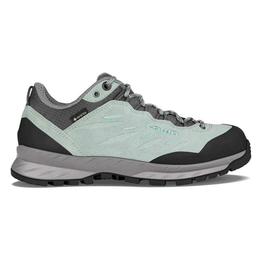 

Женские треккинговые ботинки LOWA DELAGO GTX LO WS, цвет Patina Green/Light Blue