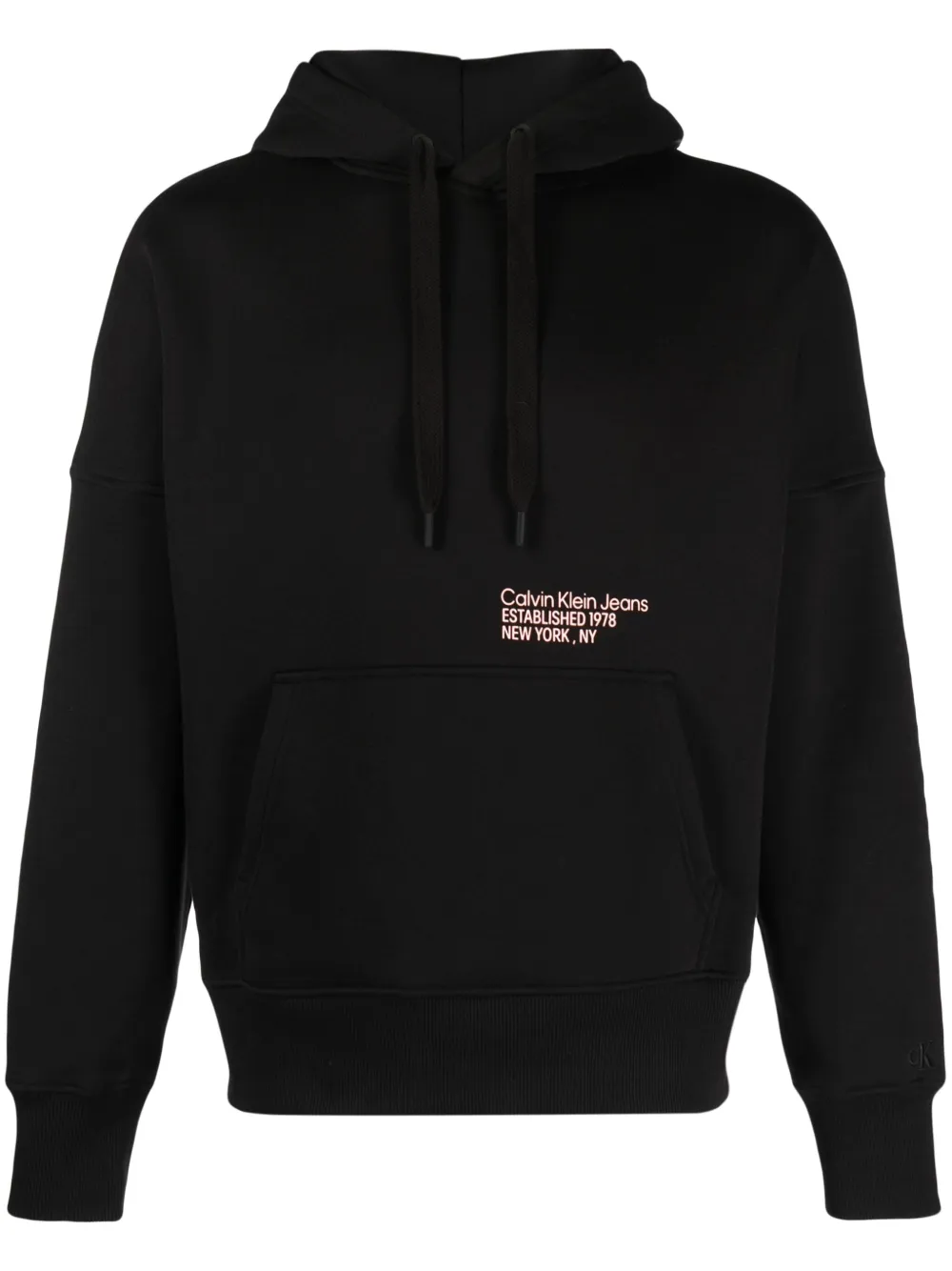 

Худи Layered Address Hwk с кулиской Calvin Klein Jeans, черный
