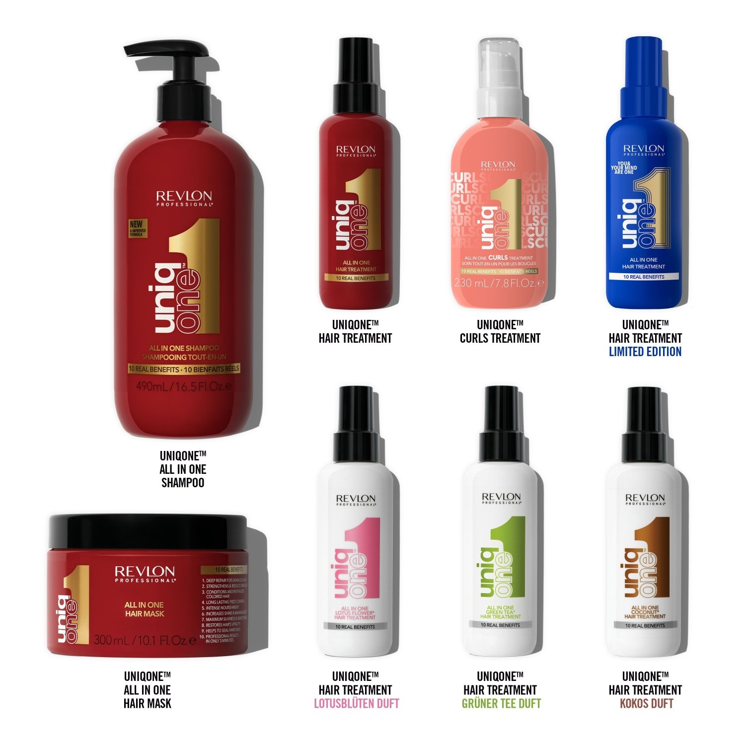 Кондиционер для волос uniqone all in one curls hair treatment Revlon Professional, объем 230 мл — фото 2