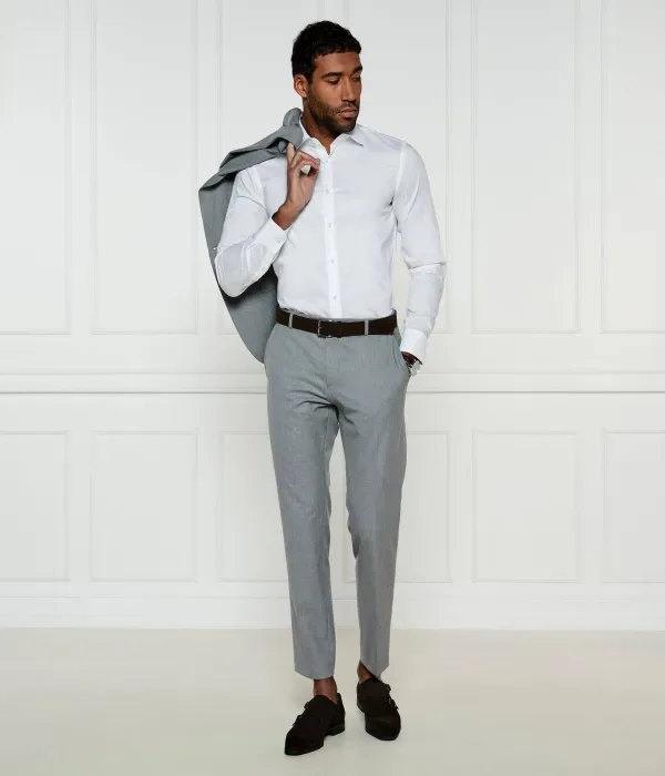 Рубашка H-HANK-kent-C3-214 slim fit Boss, белый — фото 2