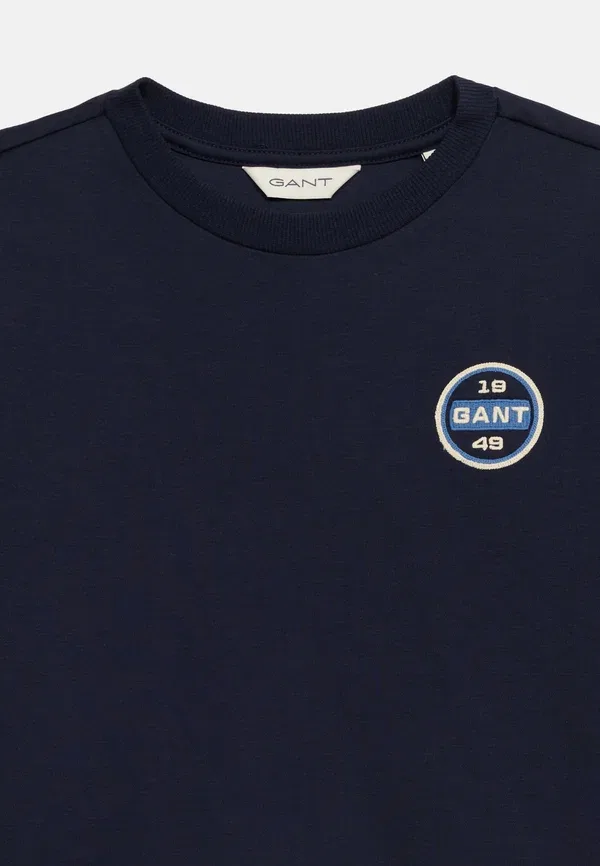 Футболка с принтом Gant New Haven, вечерний синий — фото 3