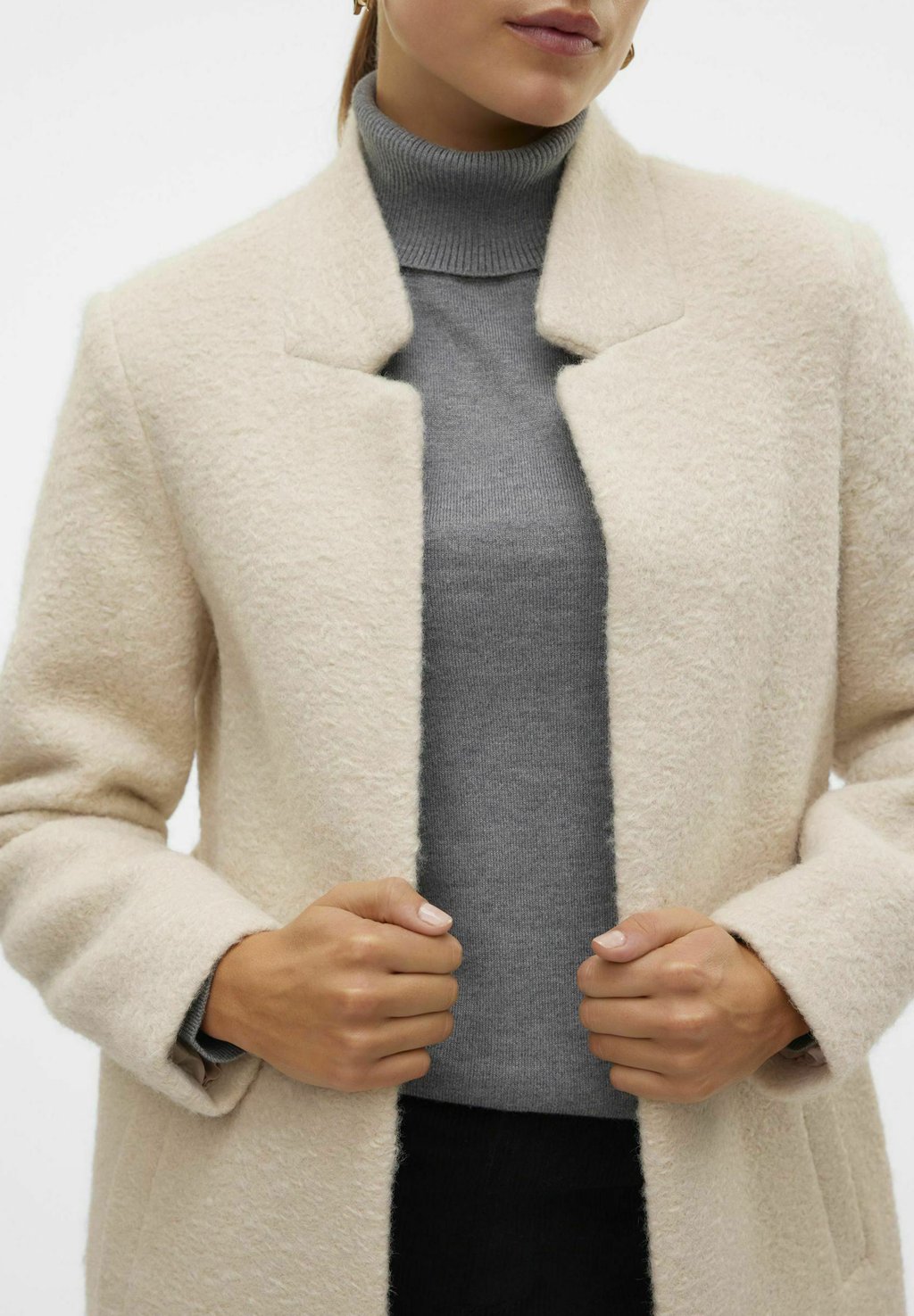 

Короткое пальто VMELITEKATRINE Vero Moda, бежевый