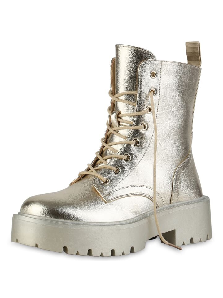 Ботильоны VAN HILL Plateau Boots Emily, золотой