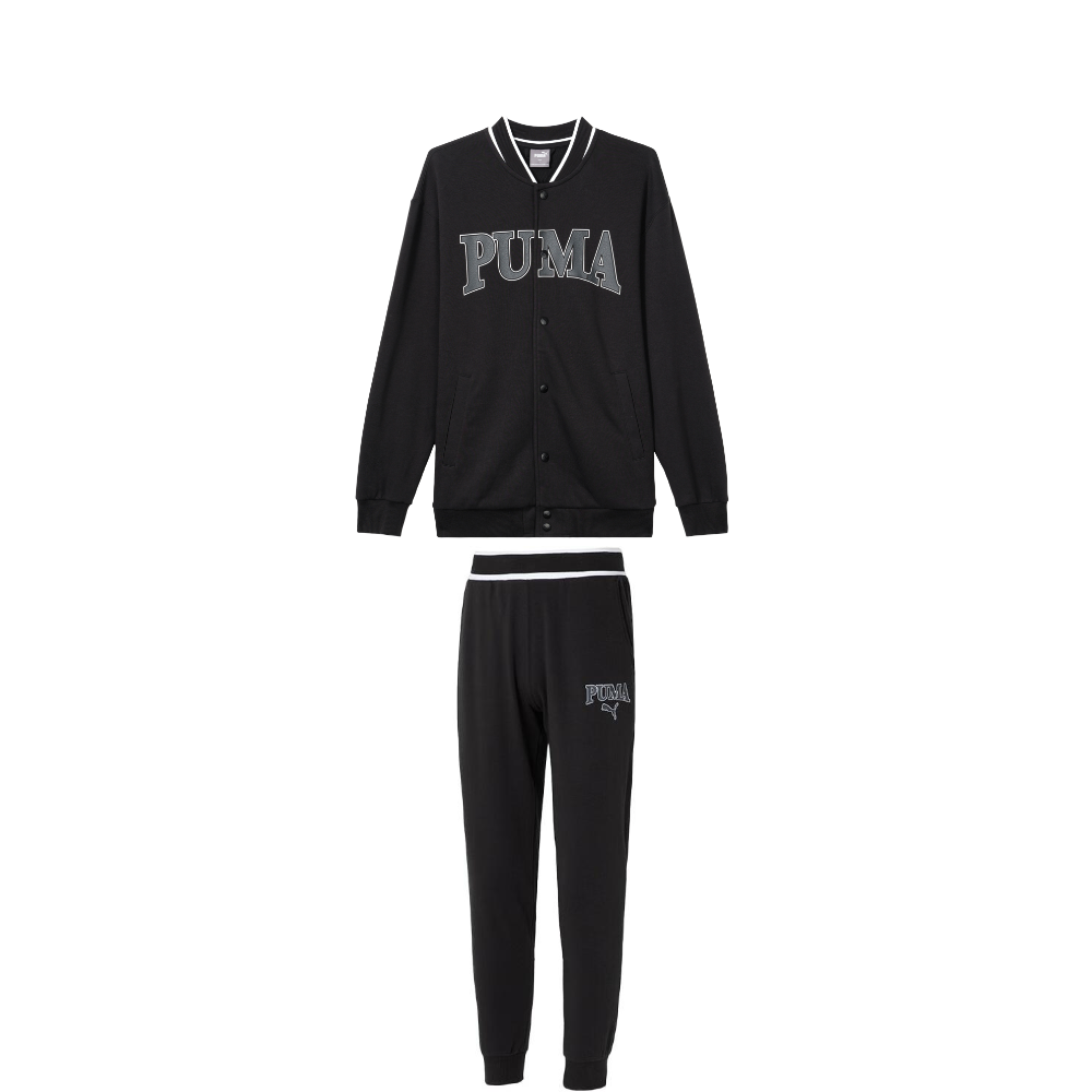 

Повседневный спортивный комплект для мужчин Black Top+Black Bottom PUMA, черный