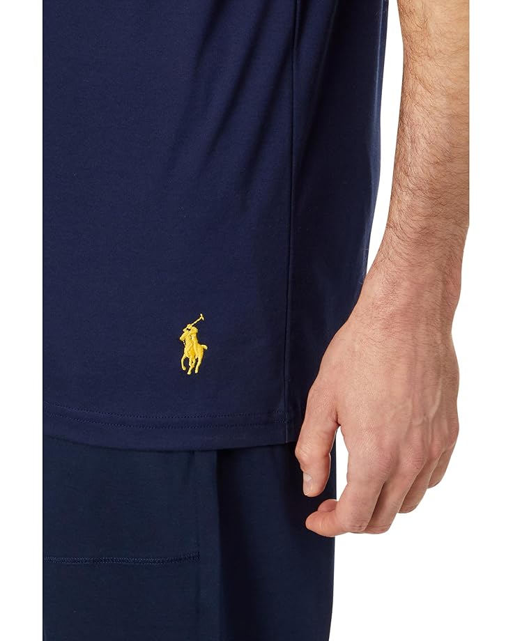 Мужская футболка с коротким рукавом Polo Ralph Lauren Mercerized Cotton, Cruise Navy 1 — фото 4