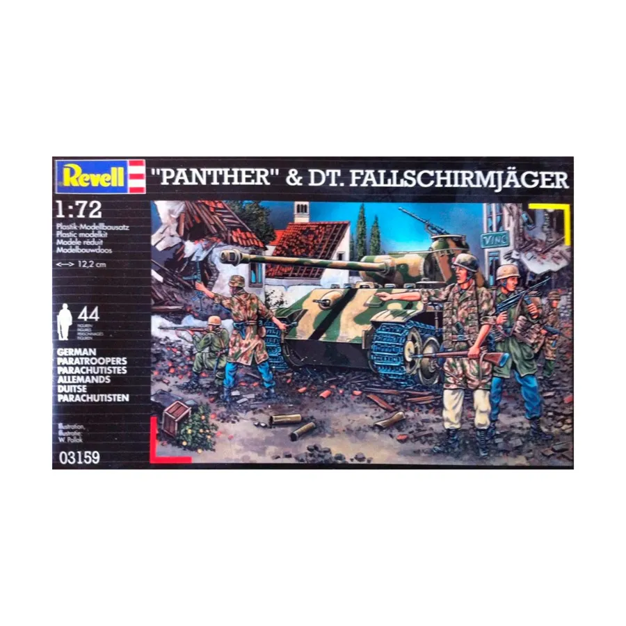 

«Пантера» и немецкие десантники, WWII Models (1:72) (Revell/Monogram)