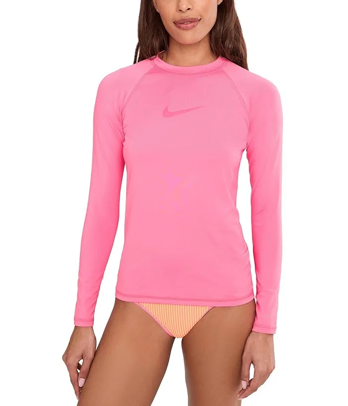 Футболка с длинным рукавом Dri-FIT UV Hydroguard Nike, Pink Glow