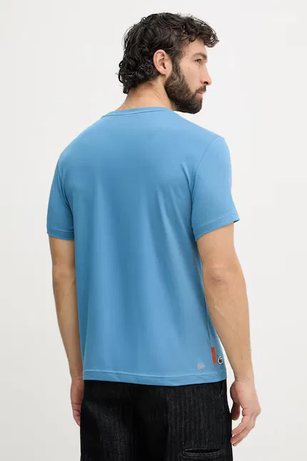 Футболка с технологией ULTRA DRY ROLAND GARROS Lacoste, синий — фото 3