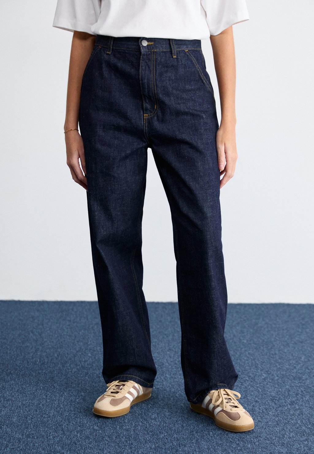 

Джинсы свободного кроя BRANDON SINGLE PANT Carhartt WIP, темно-синий деним