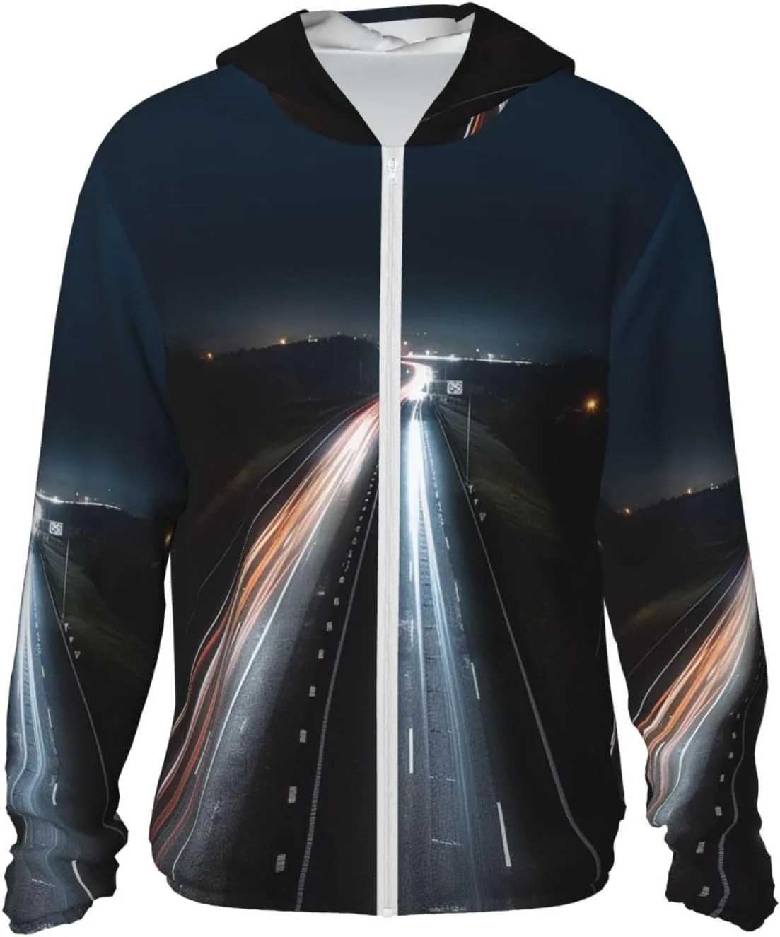 

Толстовка с защитой от солнца Highway at Night Full Zip UPF 50+ с карманом HJBNW