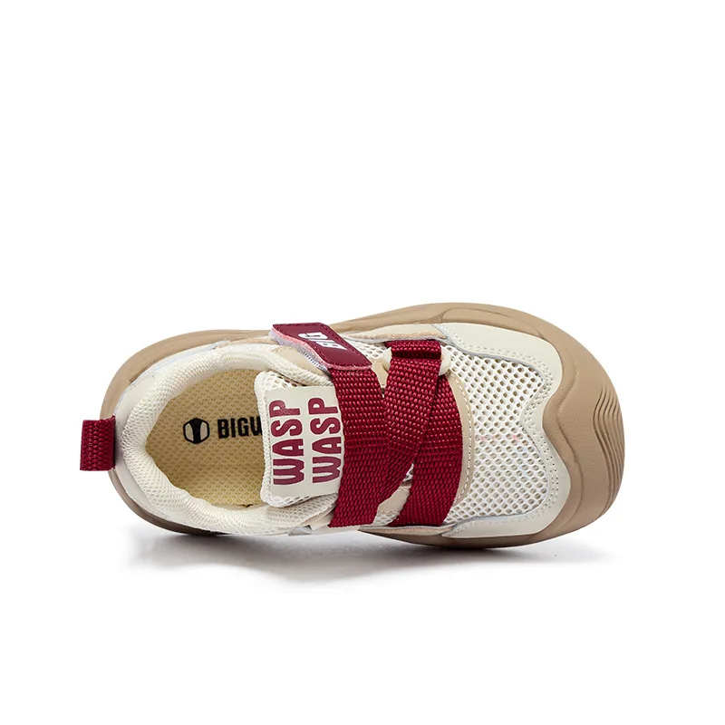 Детская обувь для малышей BIG WASP, White Red[Spring Summer Unlined Mesh] — фото 4