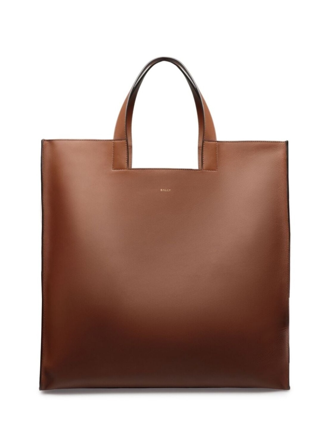 

Bally простая кожаная сумка-тоут, коричневый