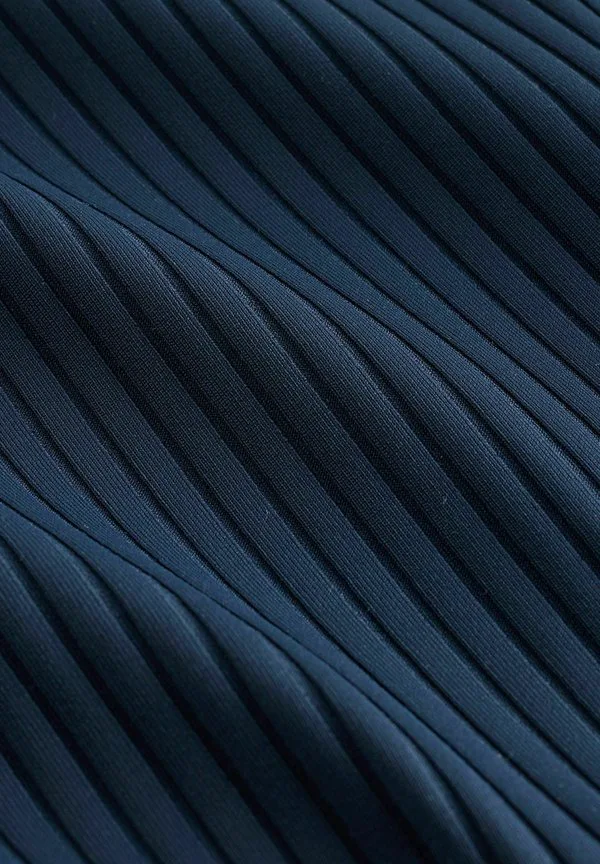 Купальник стандартного кроя с эффектом утягивания живота Next, Contrast Binding Navy Rib — фото 4