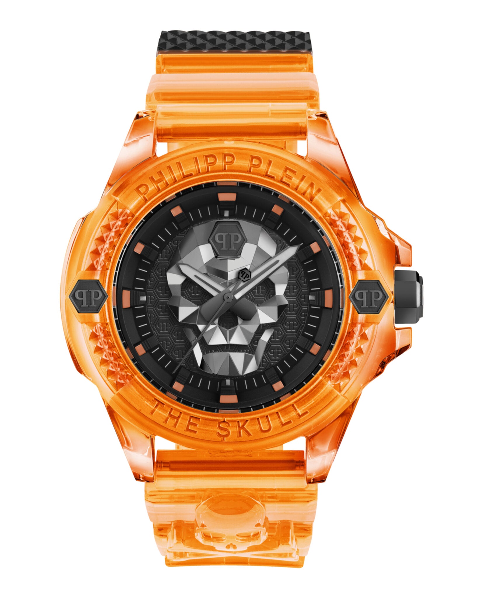 

Силиконовые часы $kull Scuba Duba Edition PHILIPP PLEIN, оранжевый/оранжевый/черный