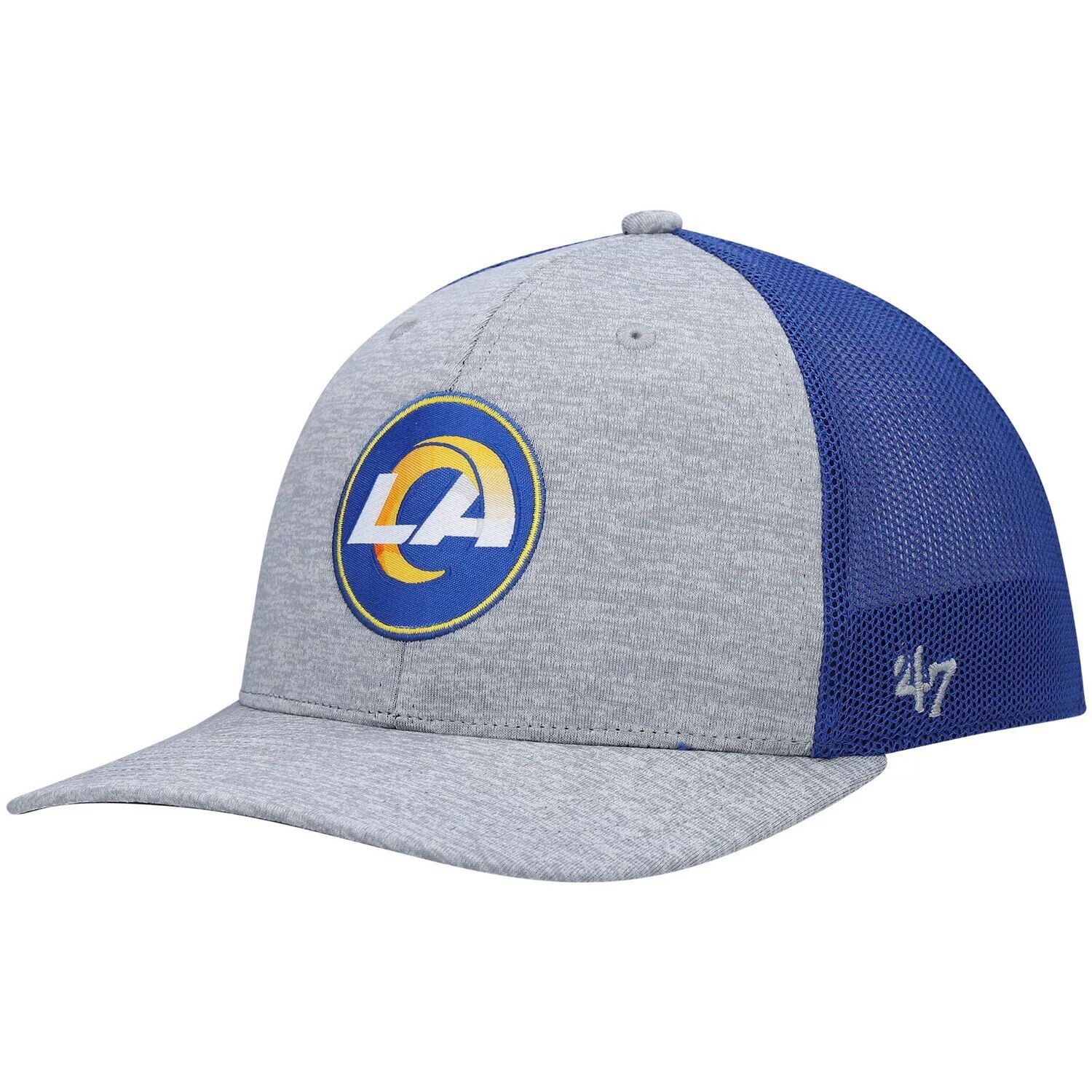 

Мужская шляпа '47 Heathered Grey/Royal Los Angeles Rams Motivator Flex Hat