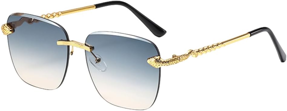 

Модные солнцезащитные очки в металлической оправе для мужчин и женщин, панк-очки, очки с леопардовым принтом, хип-хоп, трендовые солнцезащитные очки с защитой от УФ-излучения UV400 HHZZYVY, 3