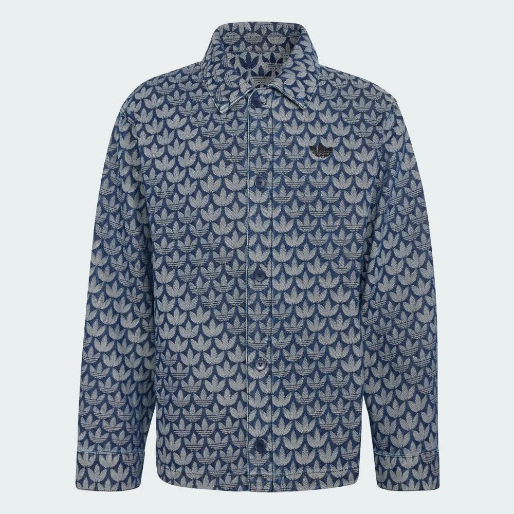 Джинсовая футболка с монограммой Adidas, blue — фото 4