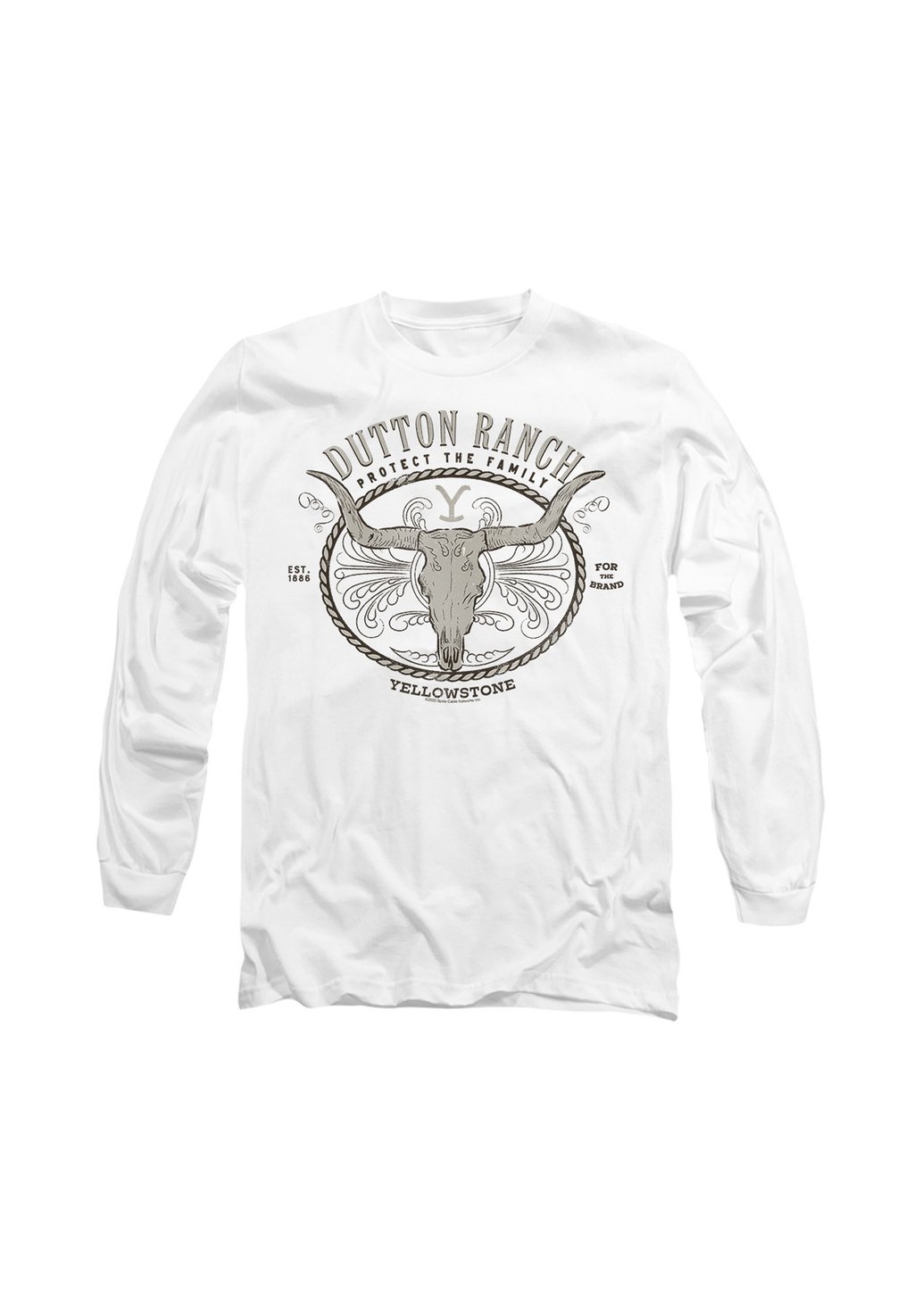 

Топ с длинными рукавами YELLOWSTONE DUTTON RANCH Cotton Soul, белый