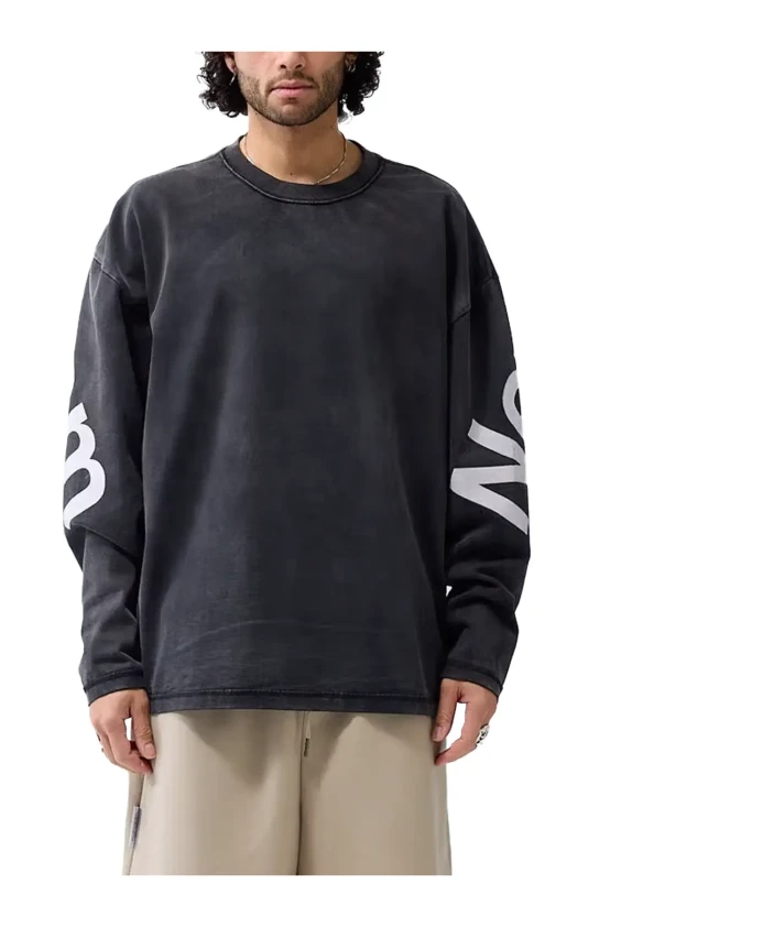 

Свитшот с большим логотипом, выцветший черный New Amsterdam Surf Association, черный