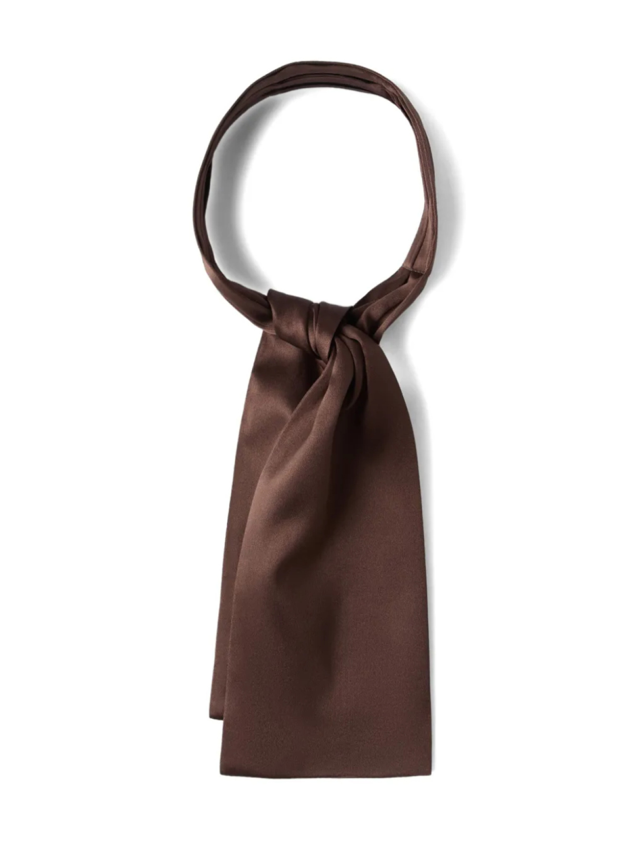 

Brunello Cucinelli атласный шарф, коричневый