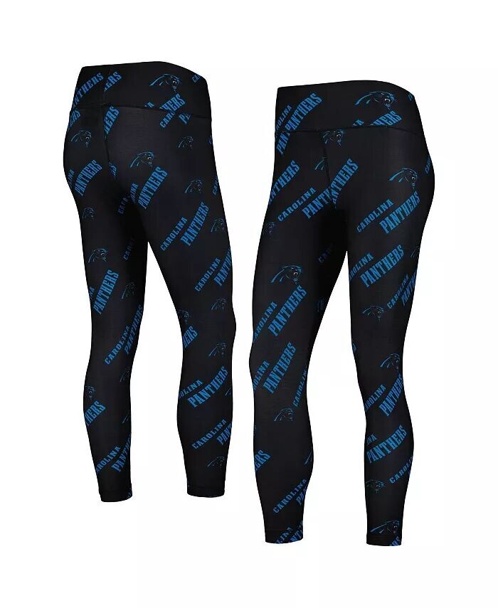 

Женские черные леггинсы для отдыха с принтом Carolina Panthers Concepts Sport