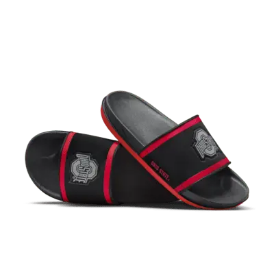 

Шлепанцы Nike Offcourt (Ohio State) Slide, цвет Black/University Red/Pewter Grey