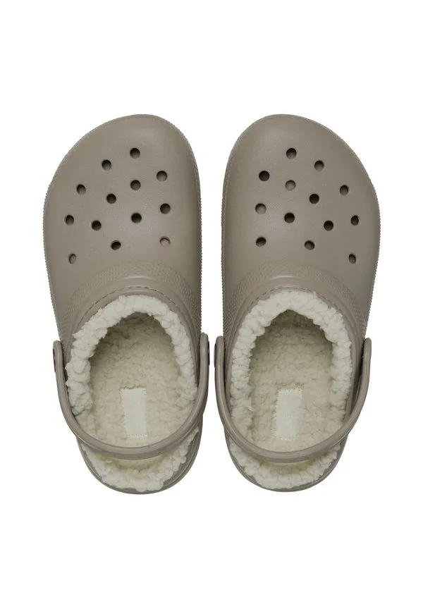 Детские классические тапочки-сабо на подкладке Crocs, Mushroom Bone — фото 3