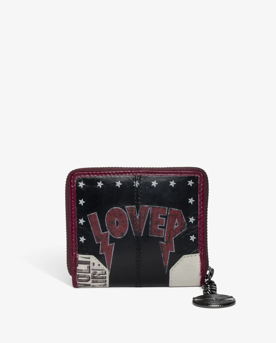 

Женский кожаный кошелек Sunny Mini Punk черный Zadig & Voltaire