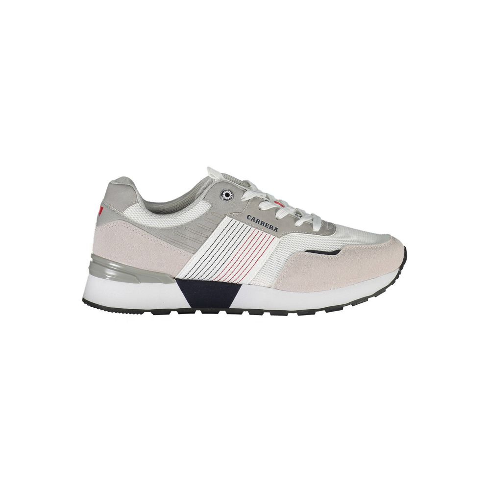 

Белые мужские кроссовки из эко-кожи Carrera