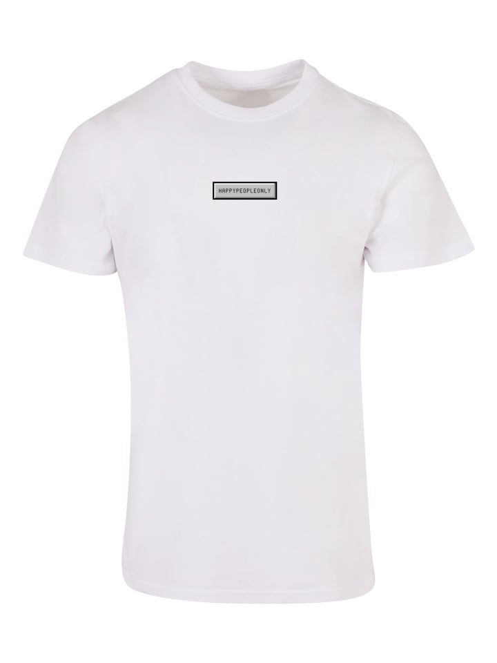 

F4NT4STIC Футболка «Счастливые люди, только позитивные эмоции» белого цвета, Белый, F4NT4STIC Футболка «Счастливые люди, только позитивные эмоции» белого цвета