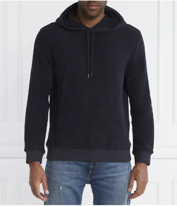 Толстовка Wetowelhood relaxed fit Boss Orange, темно-синий