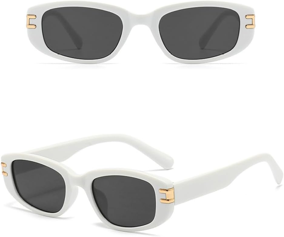 

Ретро солнцезащитные очки для женщин, роскошные очки для женщин/мужчин, очки для вечеринок, женские очки «кошачий глаз» с защитой от УФ-излучения UV400 LVTFCO, White Gray