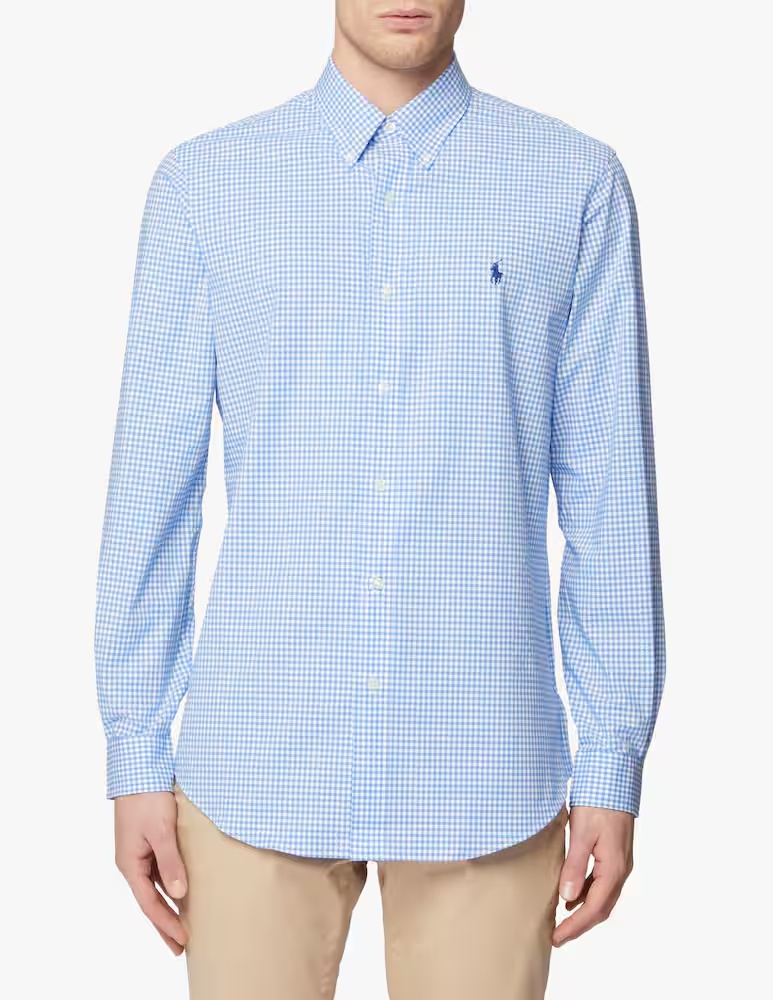 

Спортивная рубашка из бистряка Polo Ralph Lauren, цвет Blue/White Check