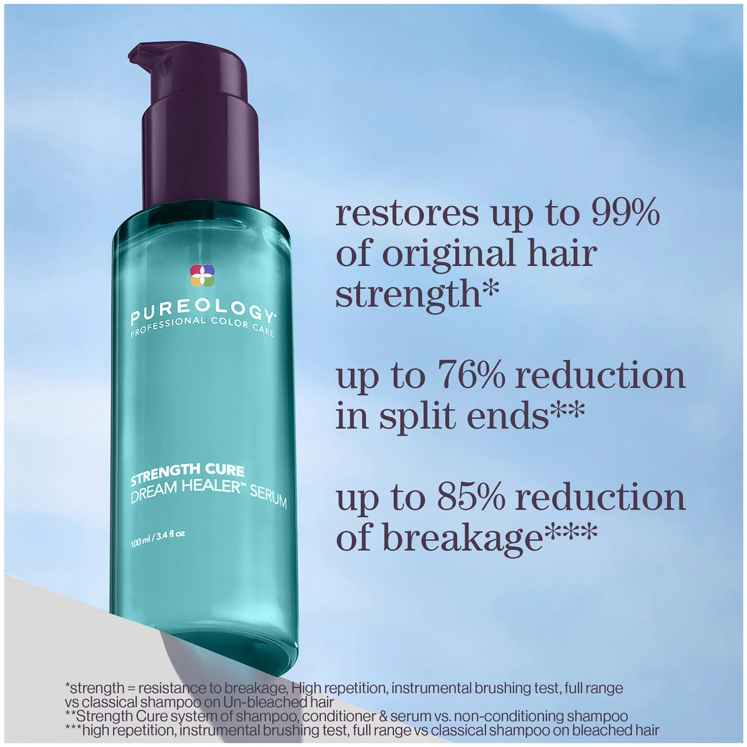 Сыворотка для восстановления поврежденных волос Strength Cure Dream Healer, 100 мл Pureology — фото 4