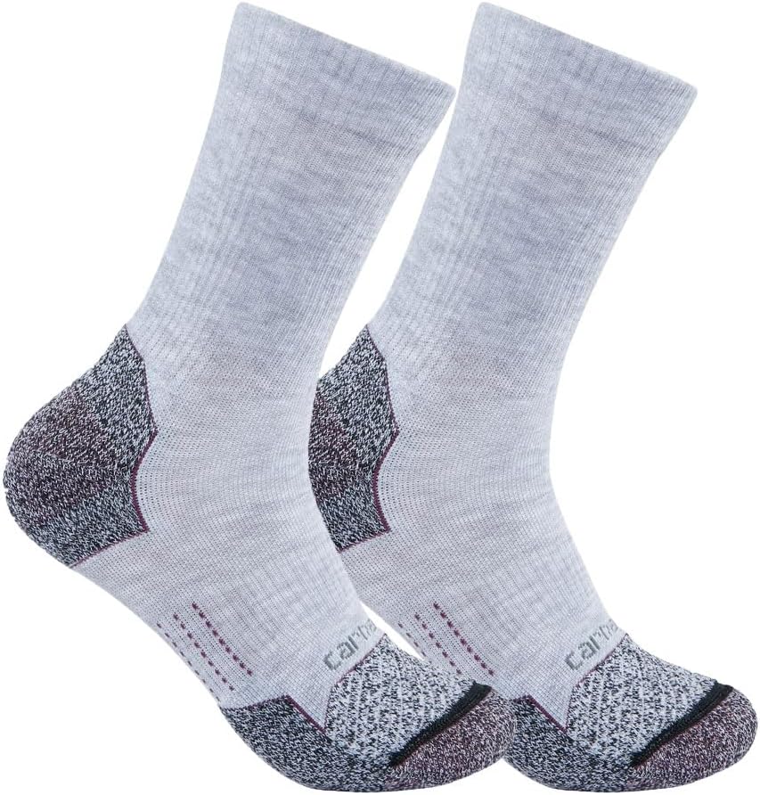 

Carhartt Women's SC0812W Женские легкие носки Force, 2 пары, Gray
