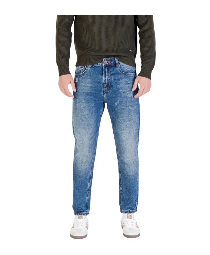 

Классические джинсы на молнии и пуговице. Gianni Lupo, синий