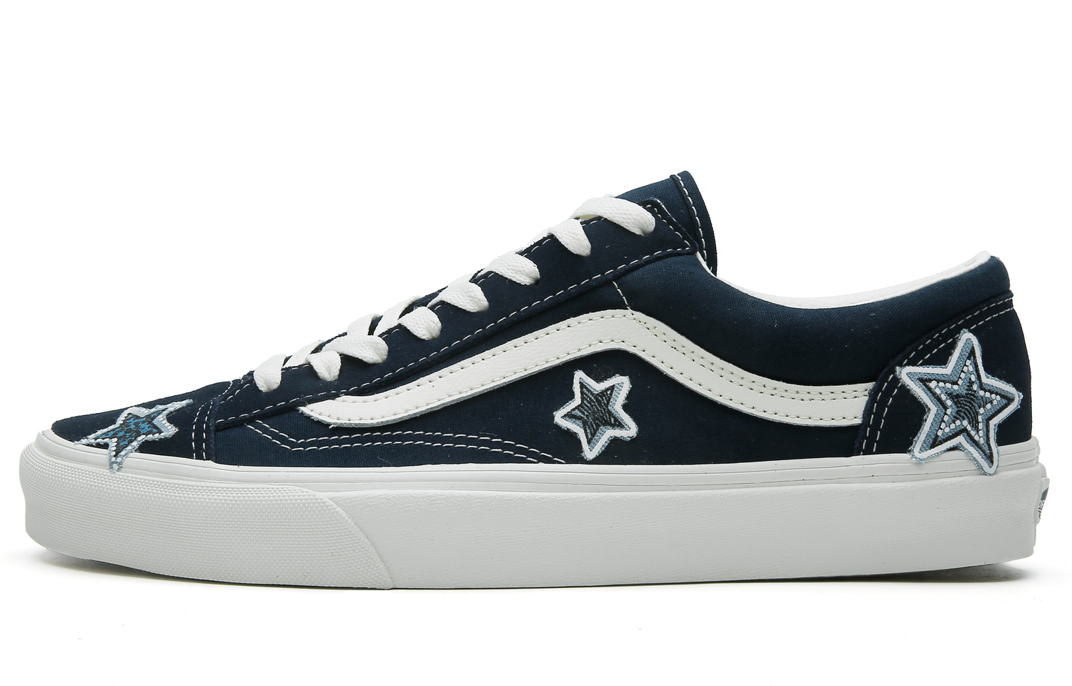 

Vans Стиль 36 Легкие и дышащие лоу-топ скейтборд кроссовки унисекс синий белый, цвет Blue White