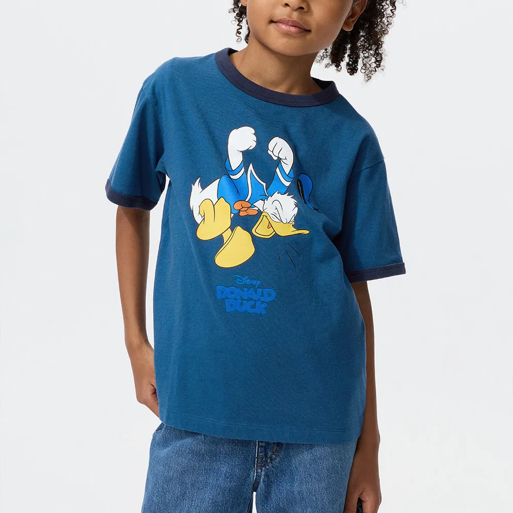 Футболка детская x Disney UT MAGIC For ALL Kids' UNIQLO Sea Blue — фото 3