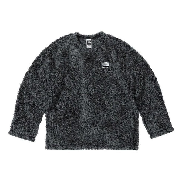 

Свитер x the north face high pile fleece l/s top 'black' Supreme, черный