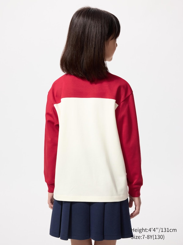Хлопковая футболка AIRism с графикой, длинный рукав Uniqlo, 15 red — фото 3