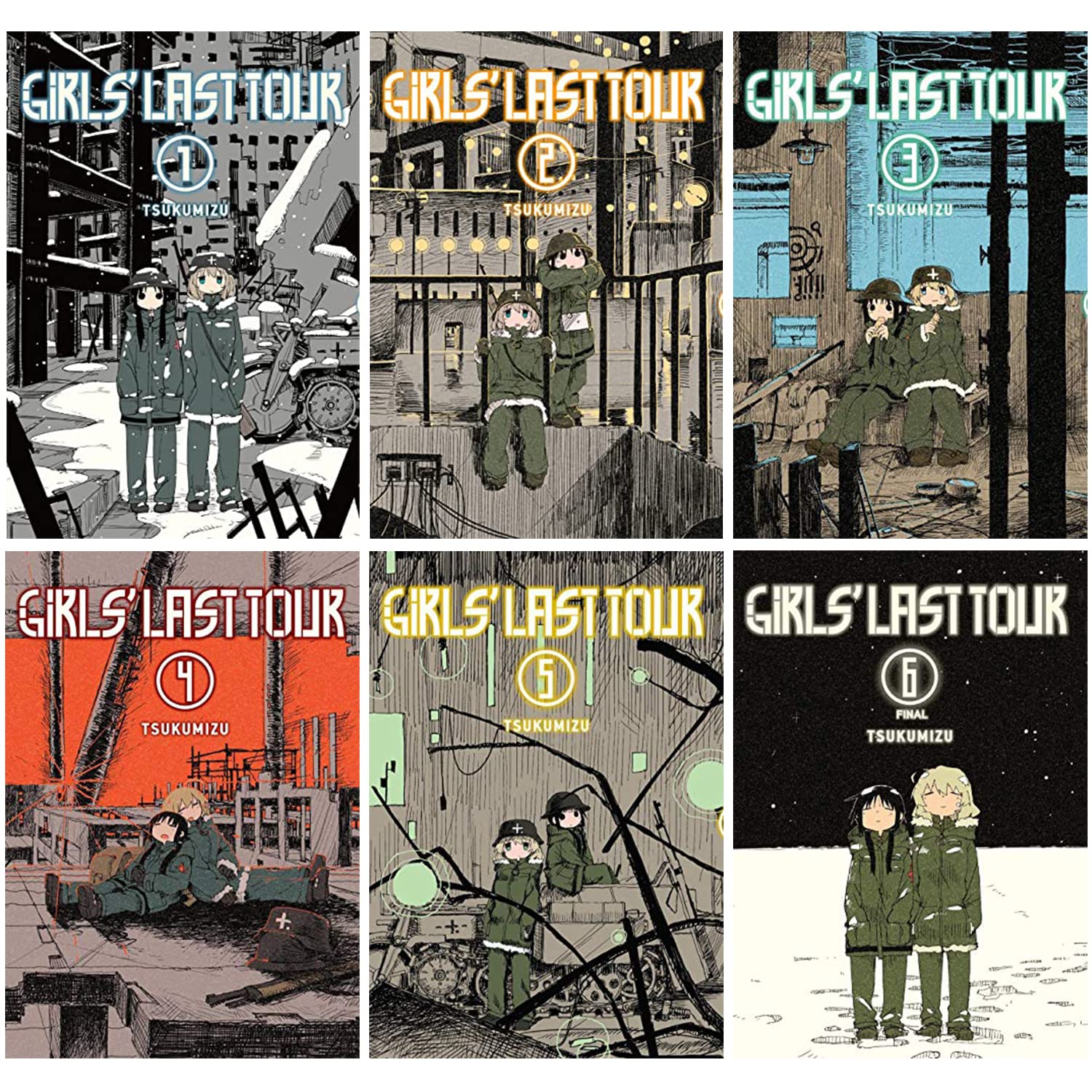 

Girls' Last Tour Complete 6-book Manga Set by Tsukumizu (Yen Press)
