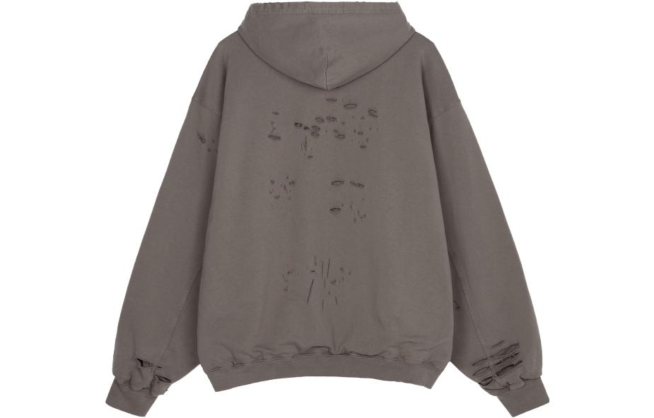 Толстовка Caps Destroyed Oversize Fit Balenciaga, бежевый umber — фото 4